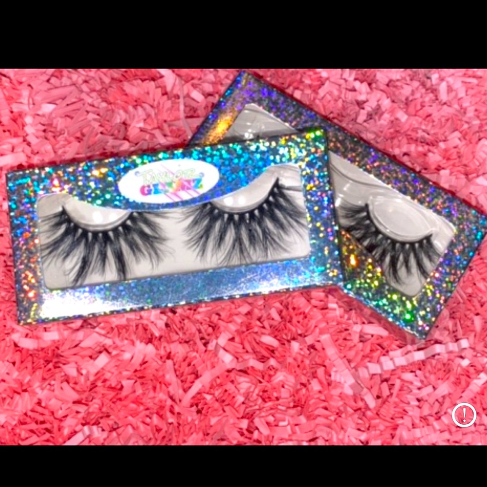 25mm Lashes Mink Eyelashes Natural Hair 3D Mink Lashes Wispy Fluffy 1 Pair